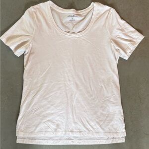 Eddie Bauer Cream Short Sleeve Tee